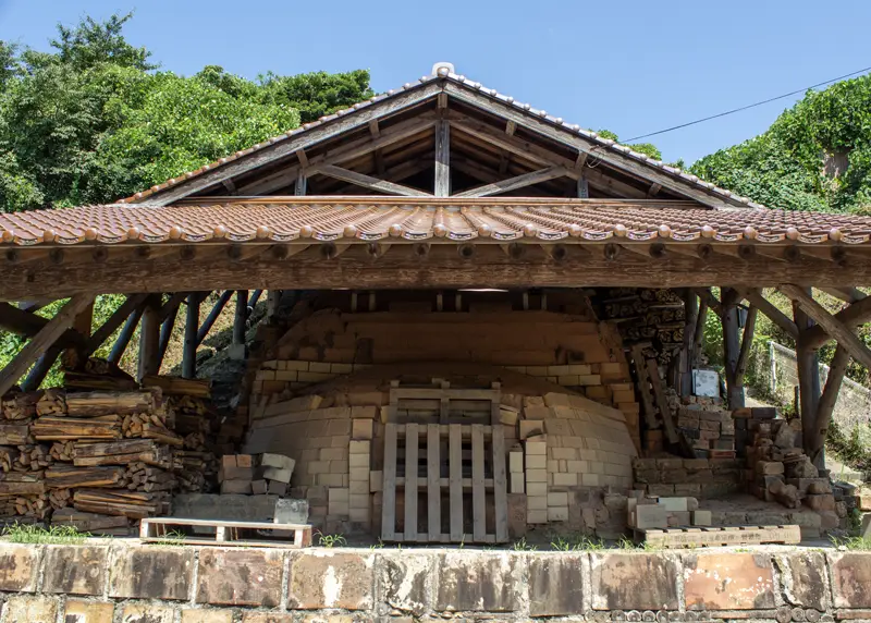 横手窯の大口の正面